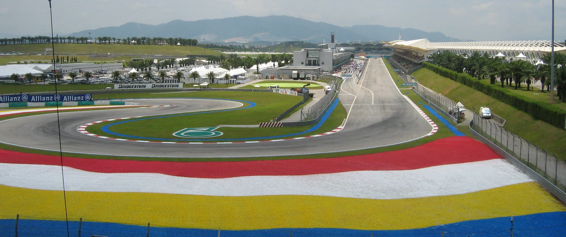 Sepang International Circuit standing empty between track sessions