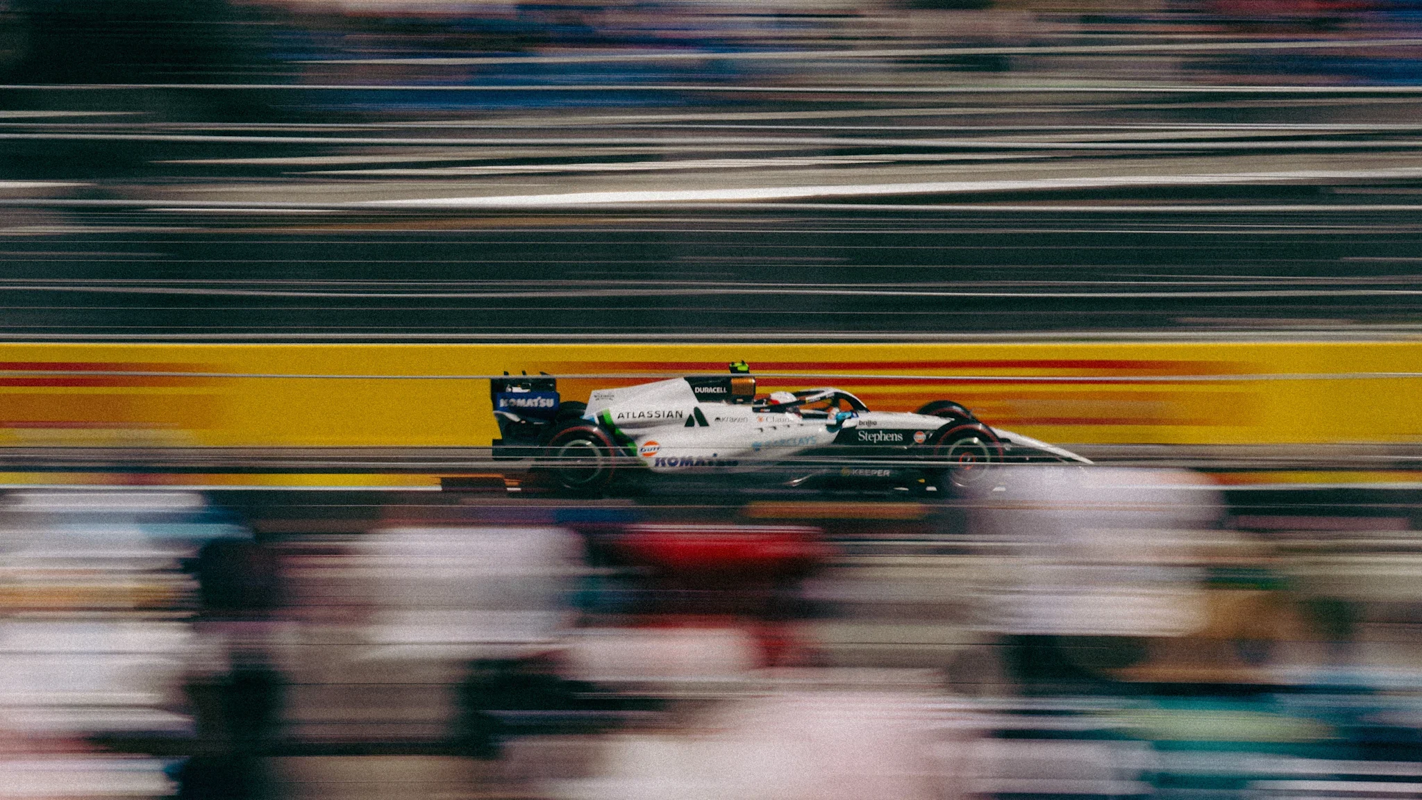 Williams Formula 1 car on track during Friday practice at the 2026 Spanish Grand Prix