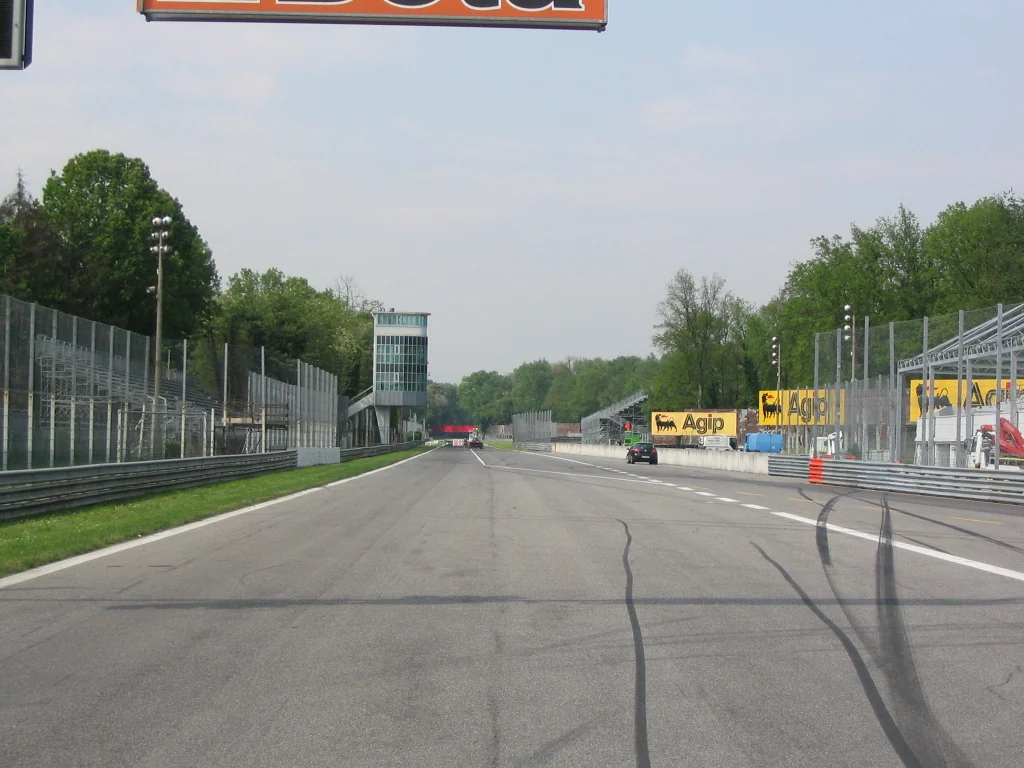 The start and finish straight at Autodromo Nazionale Monza