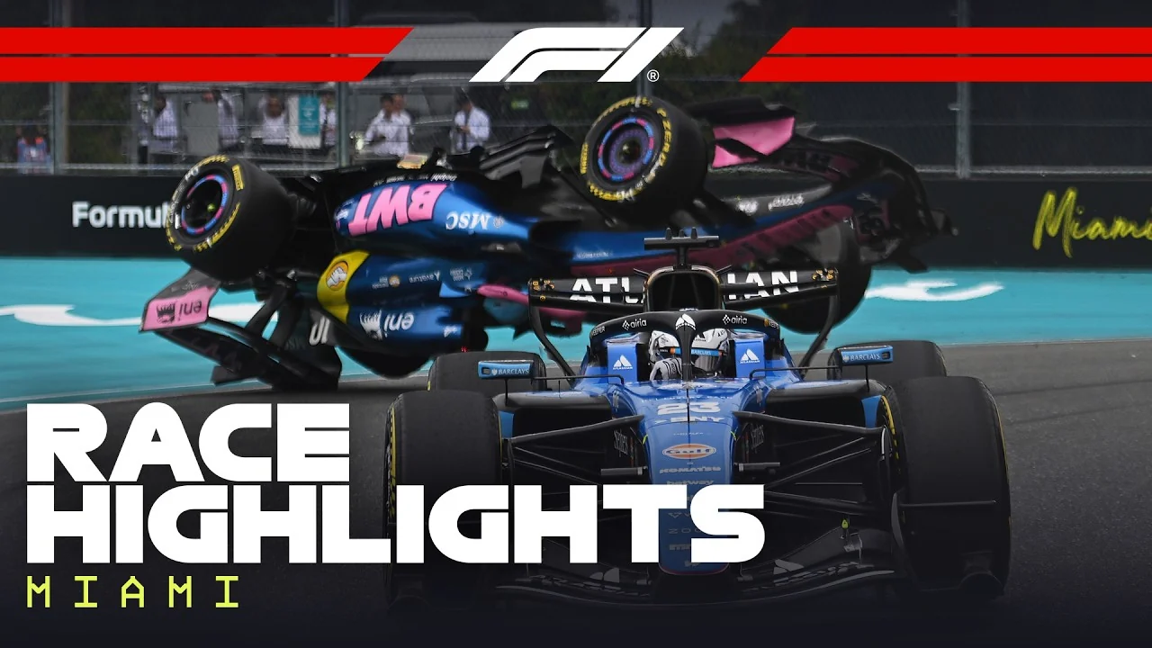 Official Formula 1 YouTube race highlights thumbnail for the 2026 Miami Grand Prix